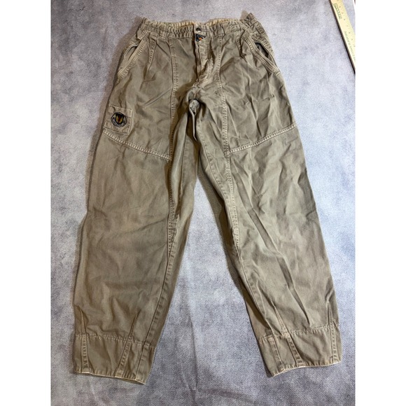 Bugle Boy Other - Vintage Bugle Boy Air Command Khaki Cargo Pants Airborne Patch Tan Mens